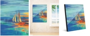 Creative Gallery Glistening Amber Sails 16" x 20" Acrylic Wall Art Print
